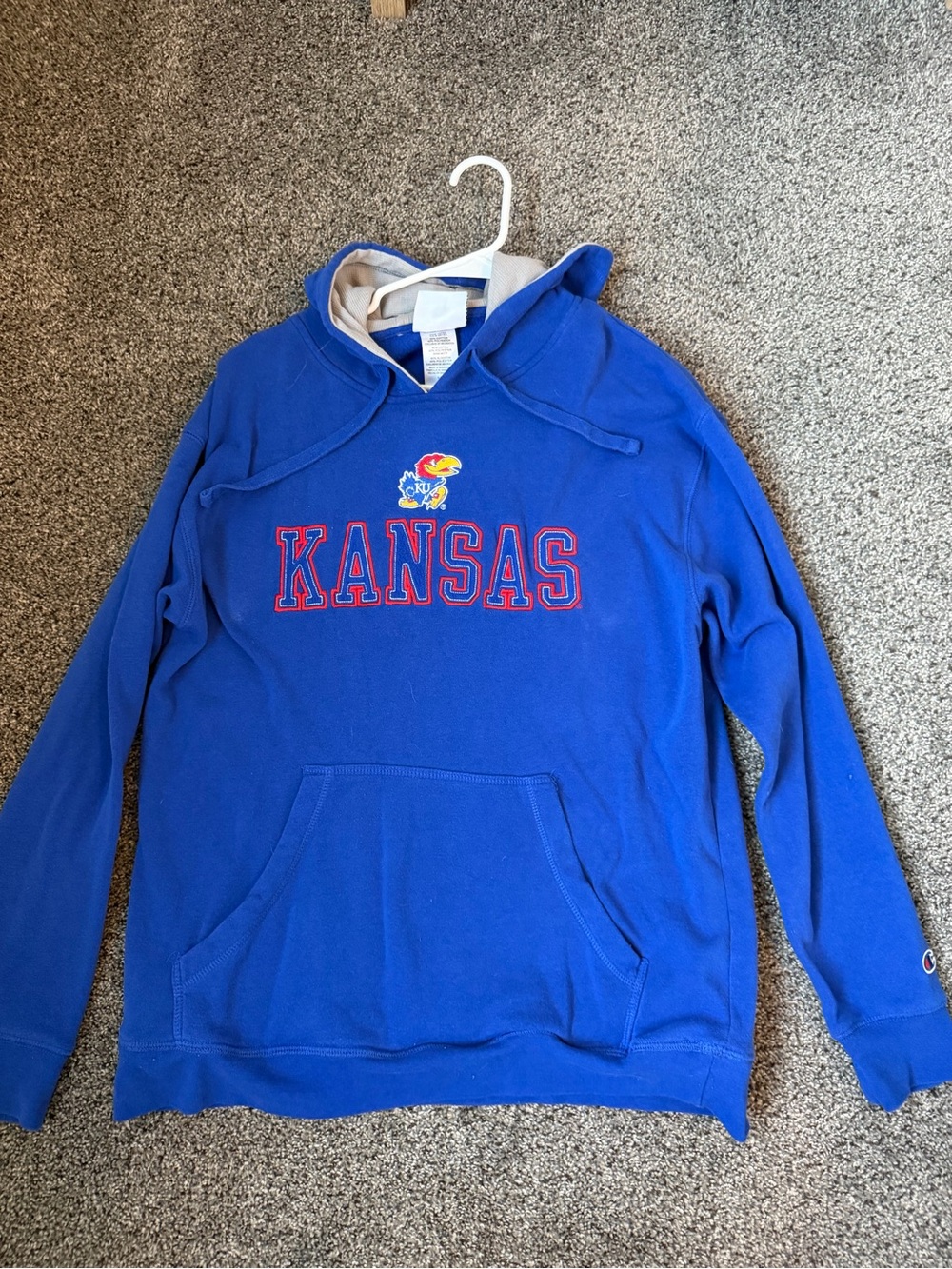 Kansas Blue Hooded Sweatshirt